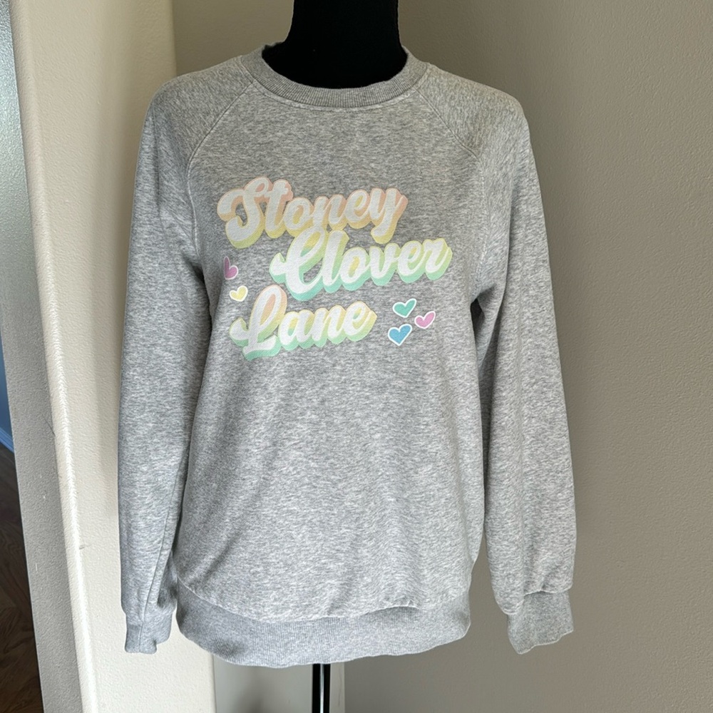 Stoney Clover Lane Sweatshirt‎ women’s size small gray
